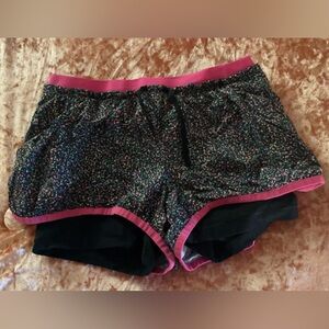 Nike Women's Black and Pink Sleep Shorts